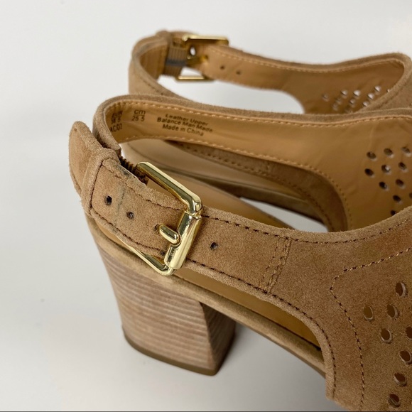 Franco Sarto Monaco Suede Leather Slingback Heel - Picture 5 of 14